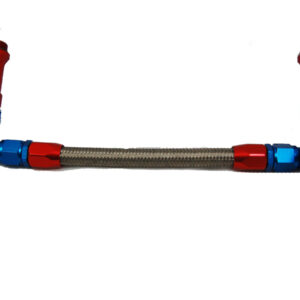 Holley #6 Braided Fuel Line w/Gauge