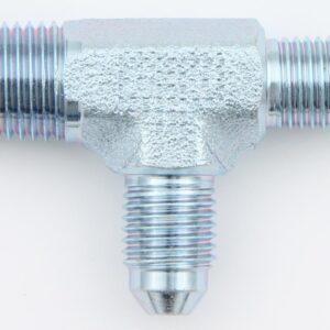 Male Run Tee Steel #4 To 1/4 Npt