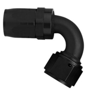 #8 120 Deg Hose End Black