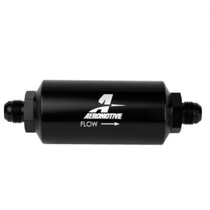 8an Inline Fuel Filter 10 Micron 2in OD Black