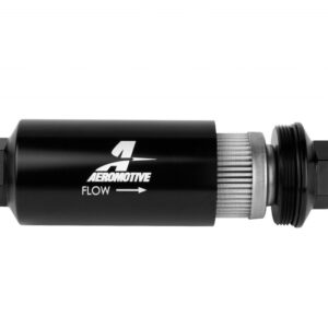 8an Inline Fuel Filter 100 Micron 2in OD Black