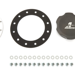 Fillcap Screw-on 3in Dia 12-Bolt Flange - Black