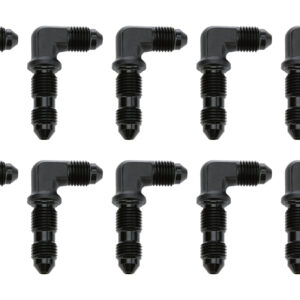 90 Degree Bulkhead -3 Black 10pk
