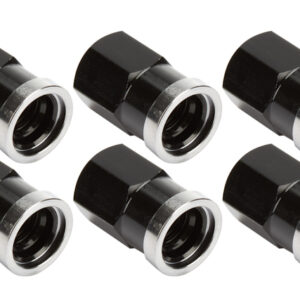 QC Cover Nuts Short Black 10pk