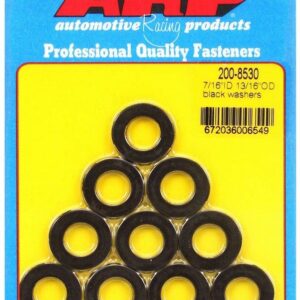 Black Washers - 7/16 ID x 13/16 OD (10)