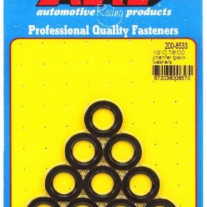 Black Washers - 1/2 ID x 7/8 OD (10)