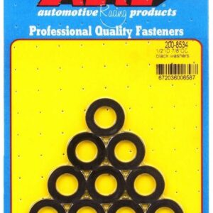 Black Washers - 1/2 ID x 7/8 OD (10)