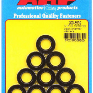 Black Washers - 7/16 ID x 13/16 OD (10)