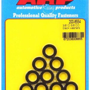 Black Washers - 3/8 ID x 5/8 OD (10)