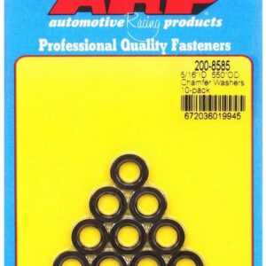 Black Washers - 5/16 ID x .550 OD Chamfer (10)