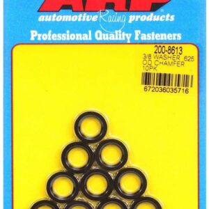 Black Washers - 3/8ID x .625 OD Chamfer (10)
