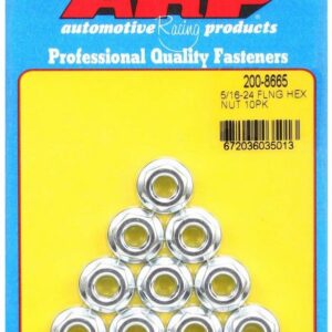 Hex Serrated Flange Nuts 5/16-24 (10)