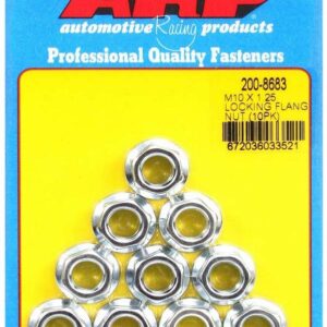 M10 x 1.25 Locking Flange Nuts (10)