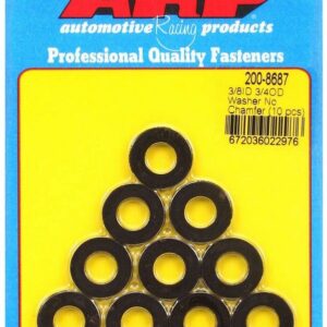 Black Washers - 3/8 ID x 3/4 OD (10)