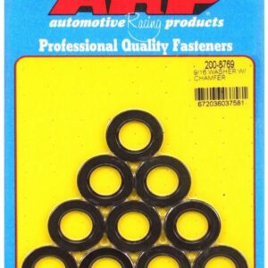 Black Washers - 9/16 ID x 1.00 OD Chamfer (10)