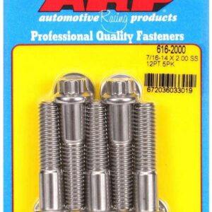 S/S Bolt Kit 12pt 5pk 7/16-14 x 2.000