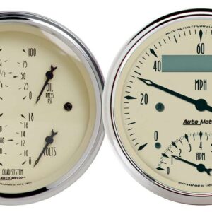 3-3/8in A/B Quad/Speedo/Tach Combo