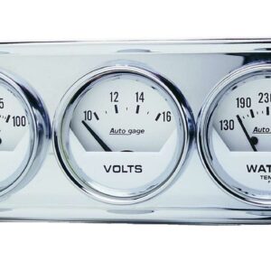 2-1/16in Oil/Volt/Water Chrm Short Sweep Console