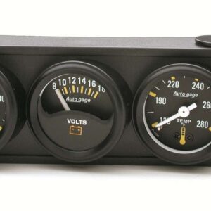 1-1/2in Blk Mech Gauge Panel