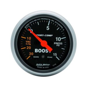 2-1/16in S/C Boost/Vac. Gauge 30in/15psi