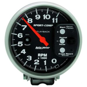 5in S/C 11000 RPM Playback Tach