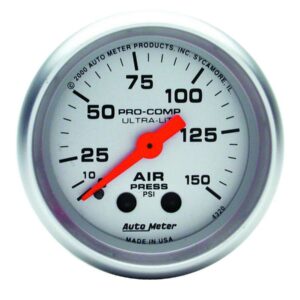 2-1/16in U/L Air Press. Gauge 0-150psi