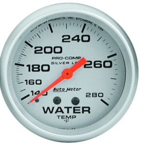 Pro Comp 2-5/8in Silver Liq-Fill Water 140-280