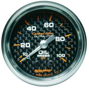 C/F 2-1/16in Oil Pressure Gauge 0-100PSI