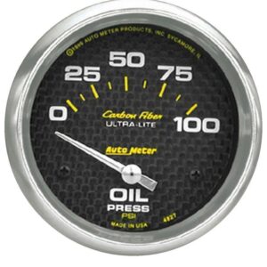 C/F 2-5/8in Oil Pressure Gauge 0-100PSI