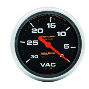 Vacuum  30 IN.Hg. LFG