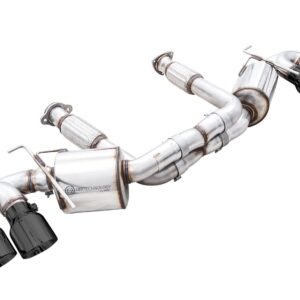 C8 Corvette Exhaust Quad Black Tips