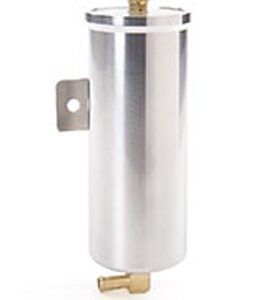 Billet Alum. Recovery Tank Vented Diam-Cut Fin