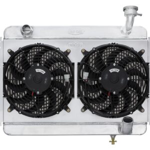 56-60 Corvette Radiator w/ Dual 12in Fan Kit
