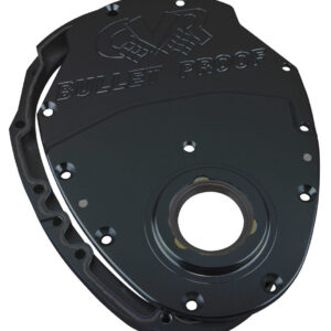SBC Billet Timing Cover 2-Piece - Black Anodized