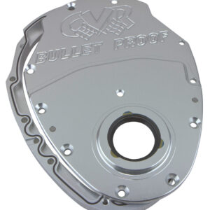 SBC Billet Timing Cover 2-Piece - Clear Anodized