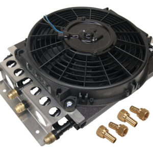Dual Circuit Oil Cooler w/Fan 8an 8 & 8 Pass