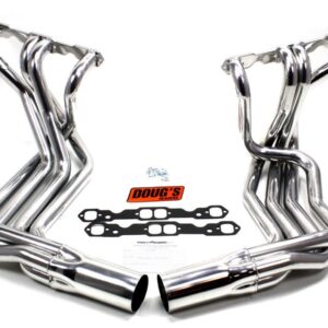 SBC Side Mount Headers - Silver - 63-82 Vette