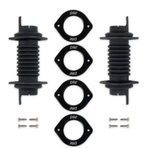 Door Jamb Wiring Boot Kit -Black Anodize Trim