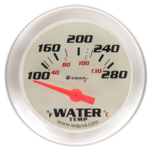 2.0 Dia Water Temp Gauge Silver 100-280