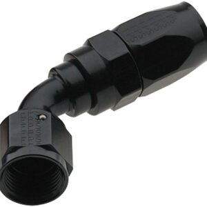 Hose Fitting #4 60 Deg Pro-Flow Black