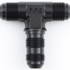 #12 Bulkhead Tee Fitting Black