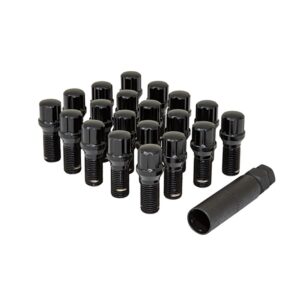 (20) Lug Nuts 14x1.50mm Spline Bolt Black