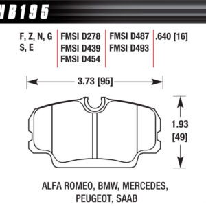 Brake Pads DTC-60 BMW Mercedes