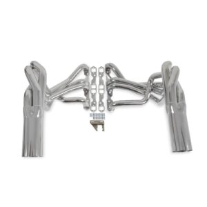 Coated S/C Headers - SBC 63-82 Vette- Side-Mnt.