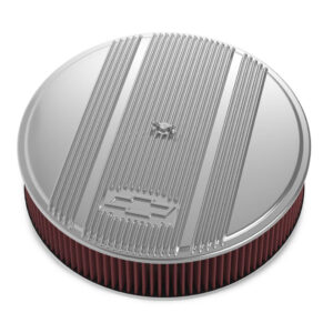 14 x 3 Air Cleaner Finned Bowtie Polished