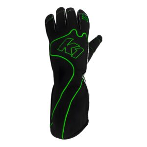 Gloves Karting RS1 Youth 2X-Small Black/Green