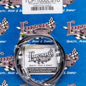 Polished Universal Throt tle Cable LS Engine