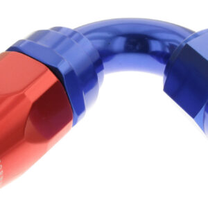10AN 120 Degree Female Aluminum Hose End RD BLU