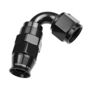 4AN 120 Degree PTFE Reusable Hose End Black