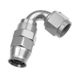 6AN 120 Degree PTFE Reusable Hose End Clear